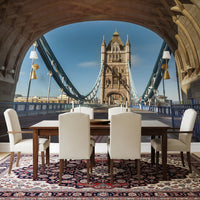 Iconic London River Crossing Archway Wall Mural