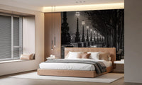 Urban Rain Reflections Wall Mural