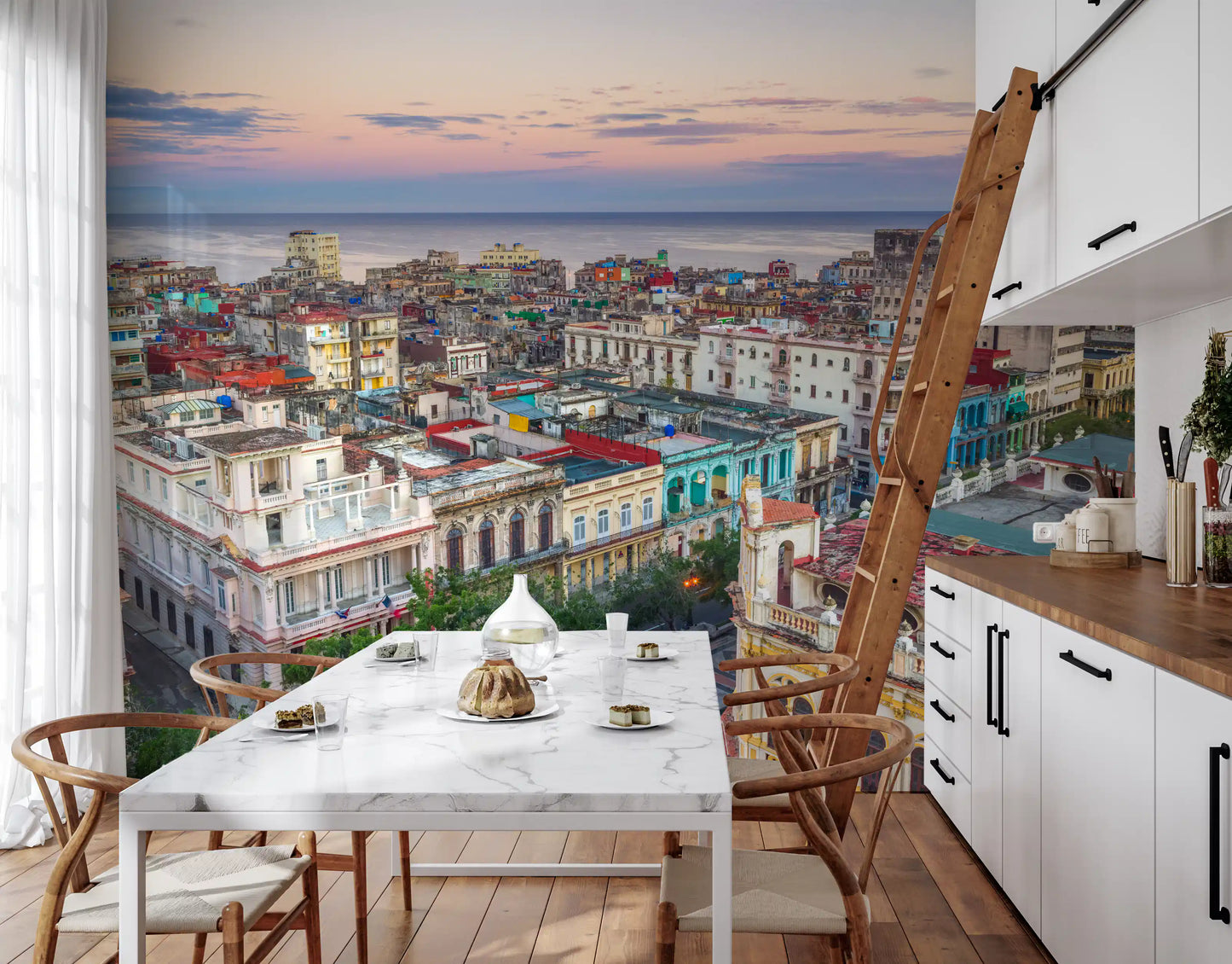 Colonial Havana Sunset Vista Wall Mural