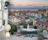 Colonial Havana Sunset Vista Wall Mural