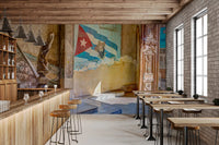 Aged Colonial Architectural Mural Wall Mural