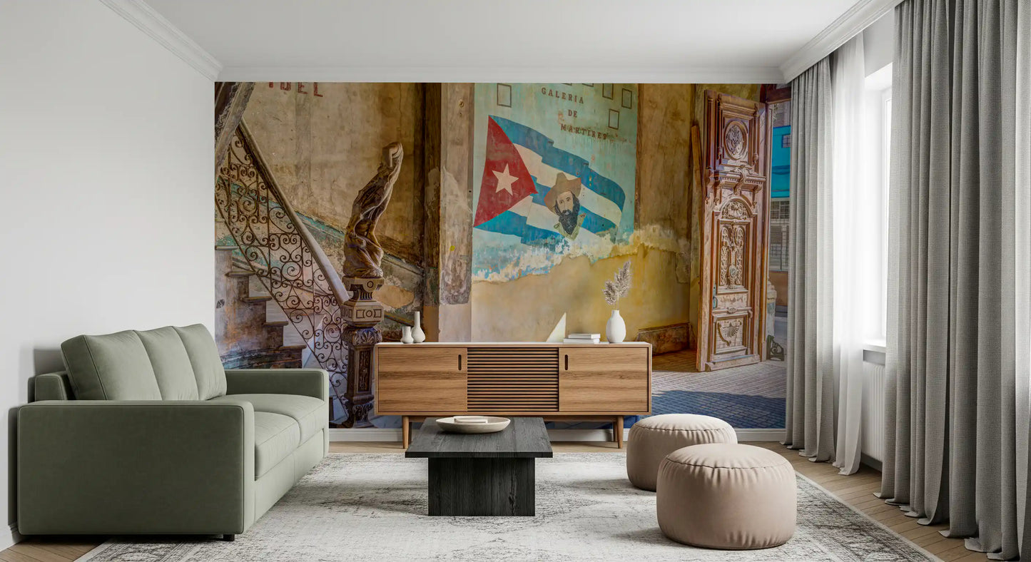 Aged Colonial Architectural Mural Wall Mural