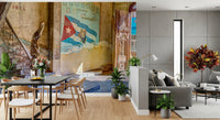 Aged Colonial Architectural Mural Wall Mural