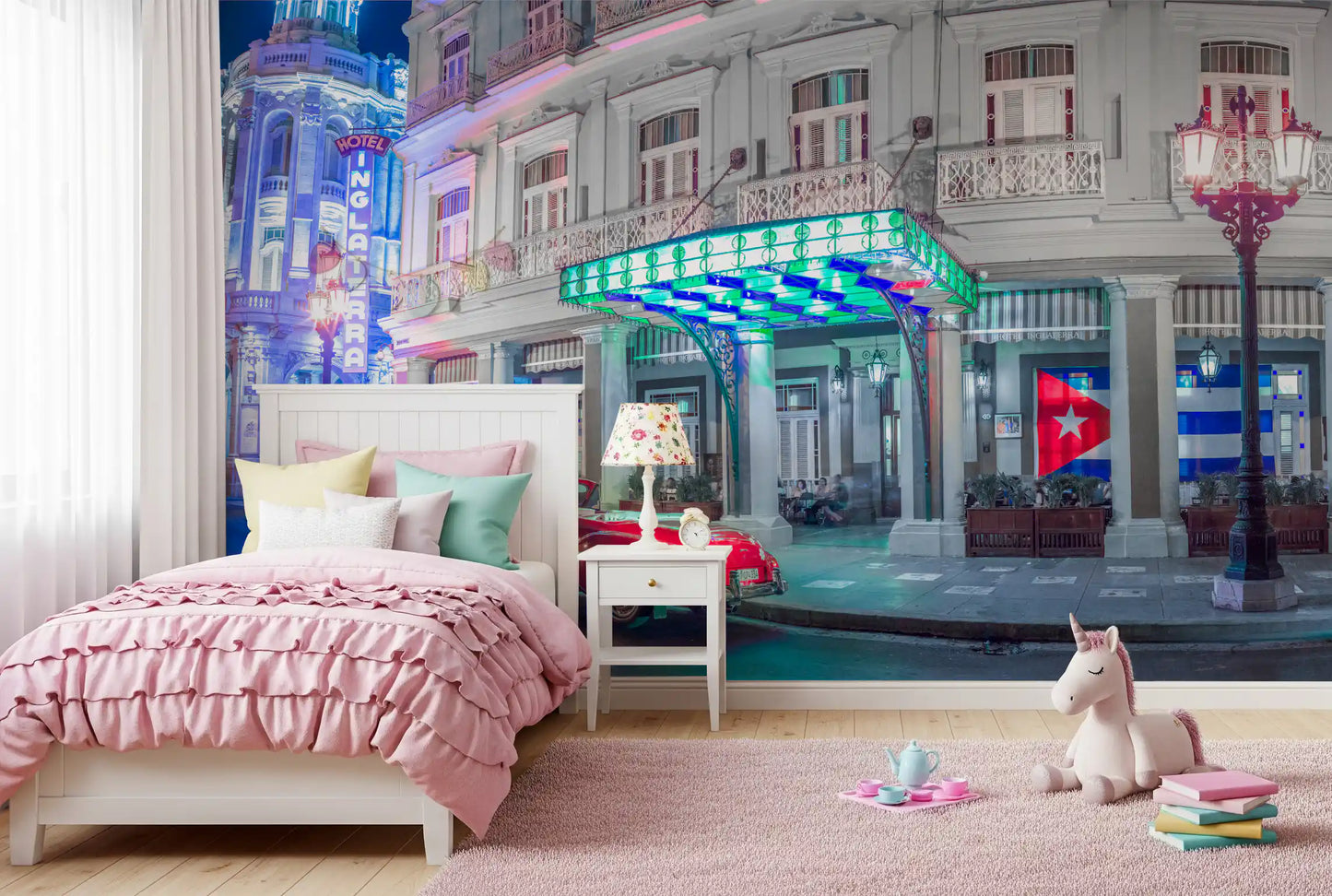 Classic Cuban Nightscape Wall Mural