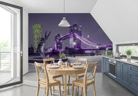 Frozen Cityscape Twilight Wall Mural
