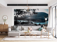 Misty Mountain Lake Retreat Wall Mural