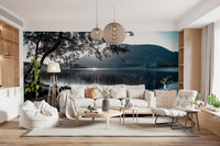Misty Mountain Lake Retreat Wall Mural