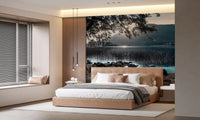 Misty Mountain Lake Retreat Wall Mural