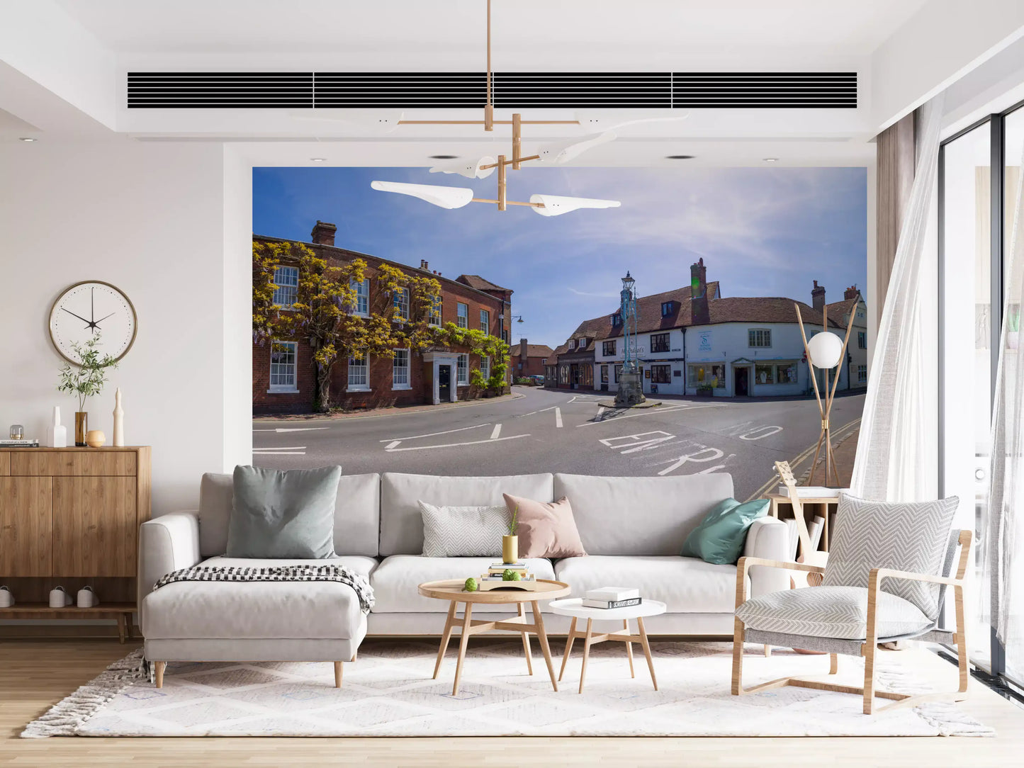 Historic Countryside Architectural View Wall Mural