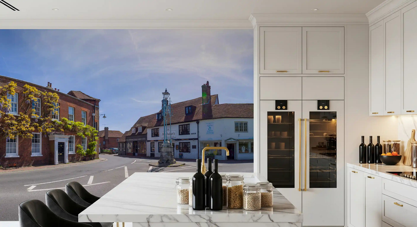 Historic Countryside Architectural View Wall Mural