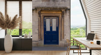 Stone Archway and Deep Blue Entry Wall Mural