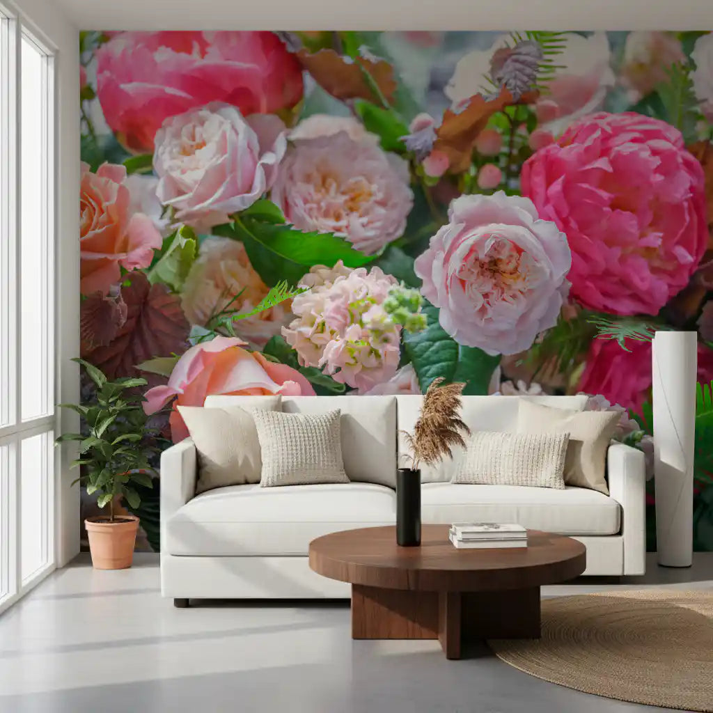 Velvet Petal Arrangement Wall Mural