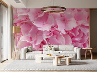 Layered Rose Petal Texture Wall Mural