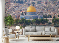 Jerusalem Golden Dome Architectural Vista Wall Mural