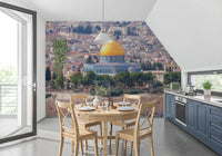 Jerusalem Golden Dome Architectural Vista Wall Mural
