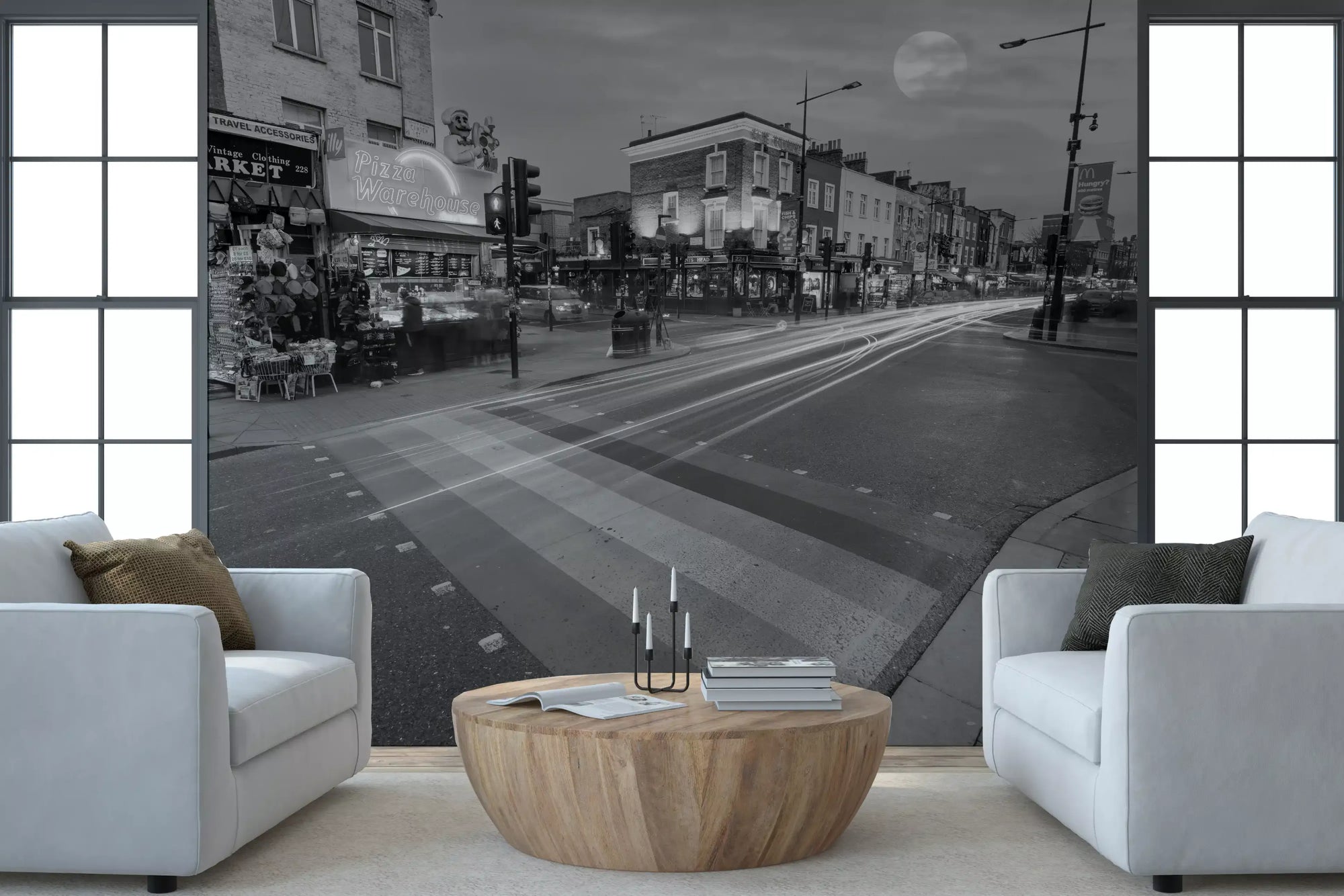 Wall mural lifts a office home, all Metropolis Motion and Light GD11455
