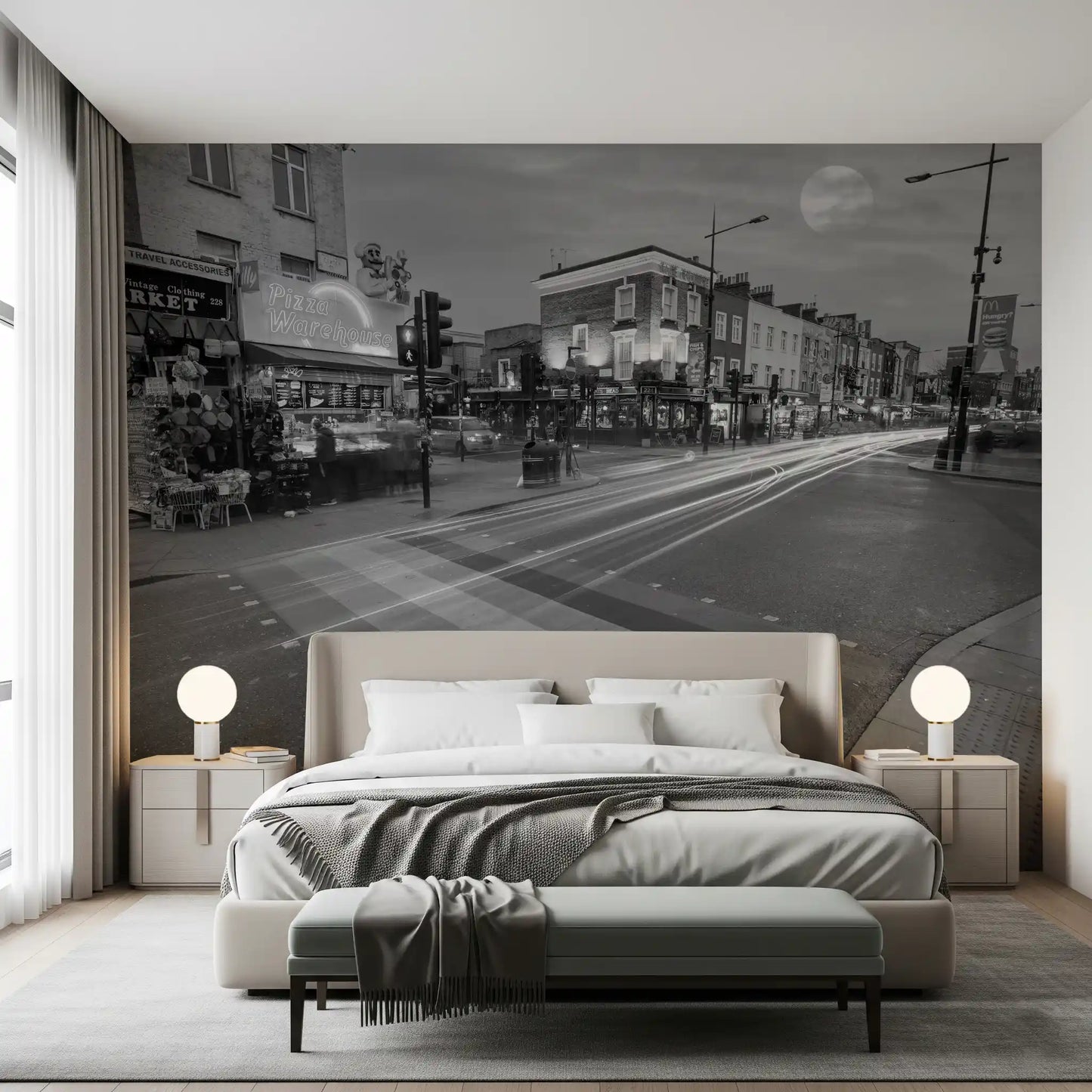 Metropolis Motion and Light Wall Mural