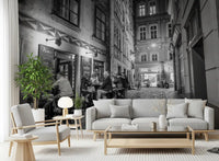 Classic Cobblestone Bistro Wall Mural