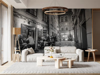 Classic Cobblestone Bistro Wall Mural