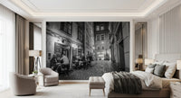 Classic Cobblestone Bistro Wall Mural