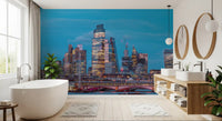 Thames River Urban Twilight Wall Mural
