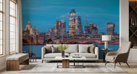 Thames River Urban Twilight Wall Mural