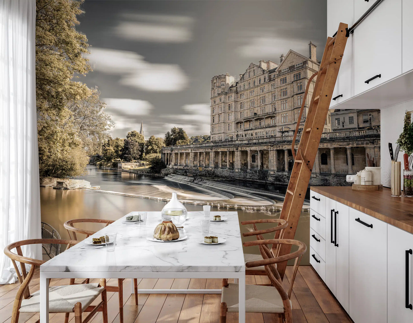 Bath Riverside Architectural Heritage Wall Mural