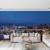 Evening Thames Cityscape Panorama Wall Mural