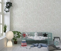 Munki and the Spot - Beige Wallpaper⁠