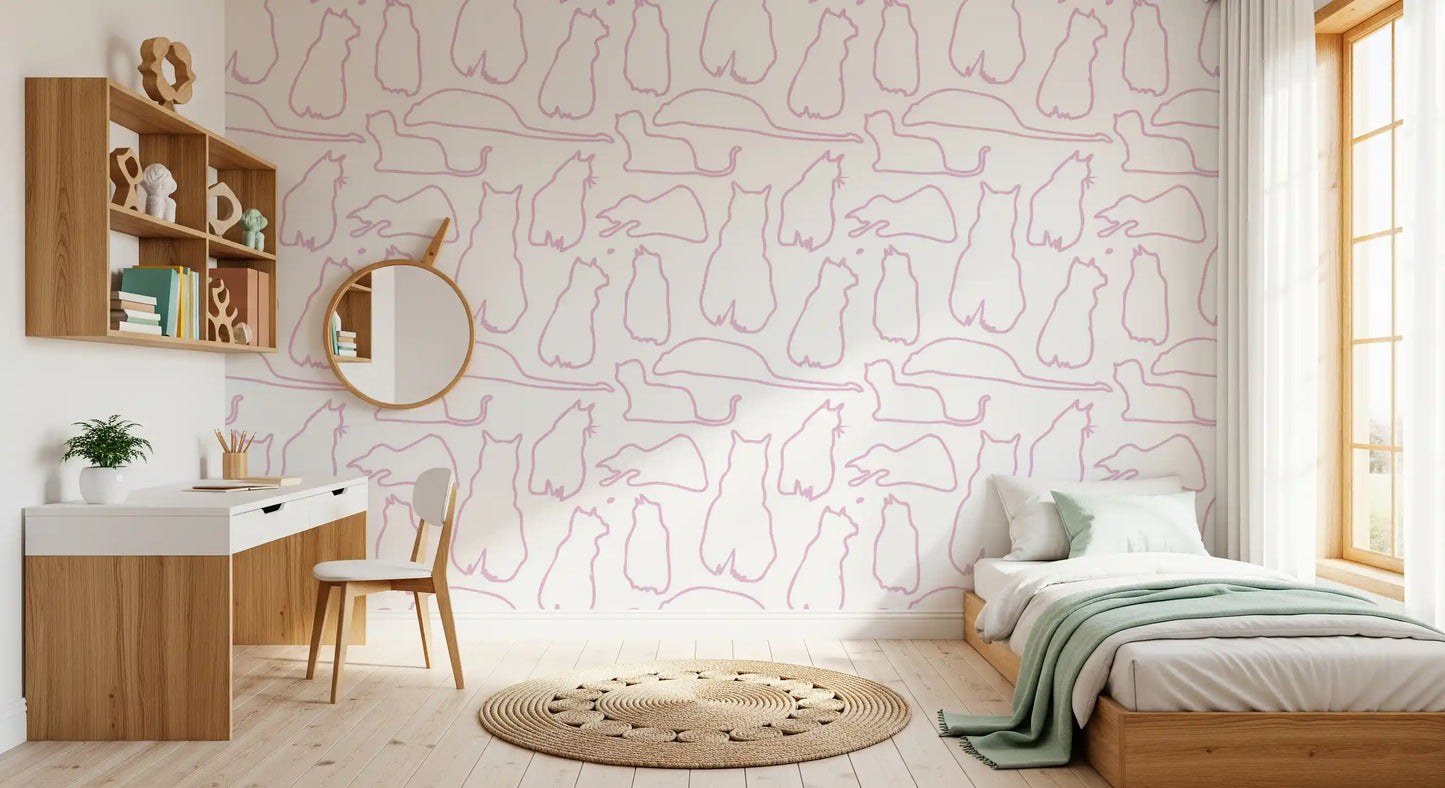 Munki and the Spot - Berries & Milk Wallpaper⁠