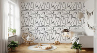Munki and the Spot - Black & White Wallpaper⁠