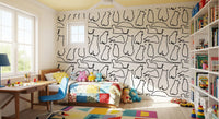 Munki and the Spot - Black & White Wallpaper⁠