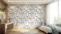 Munki and the Spot - Black & White Wallpaper⁠
