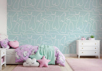 Munki and the Spot - Water & White Wallpaper⁠