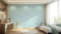 Munki and the Spot - Water & White Wallpaper⁠