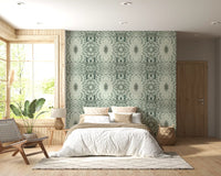 Sculptural Geometric Floral Wallpaper - GARDENIA DESIGN Wallpaper⁠