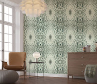 Sculptural Geometric Floral Wallpaper - GARDENIA DESIGN Wallpaper⁠