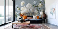 Ethereal Blue Blossom Wall Mural
