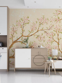 Pink Blossoms Wall Mural