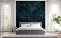 Heros and Constellations - Petrol Wall Mural