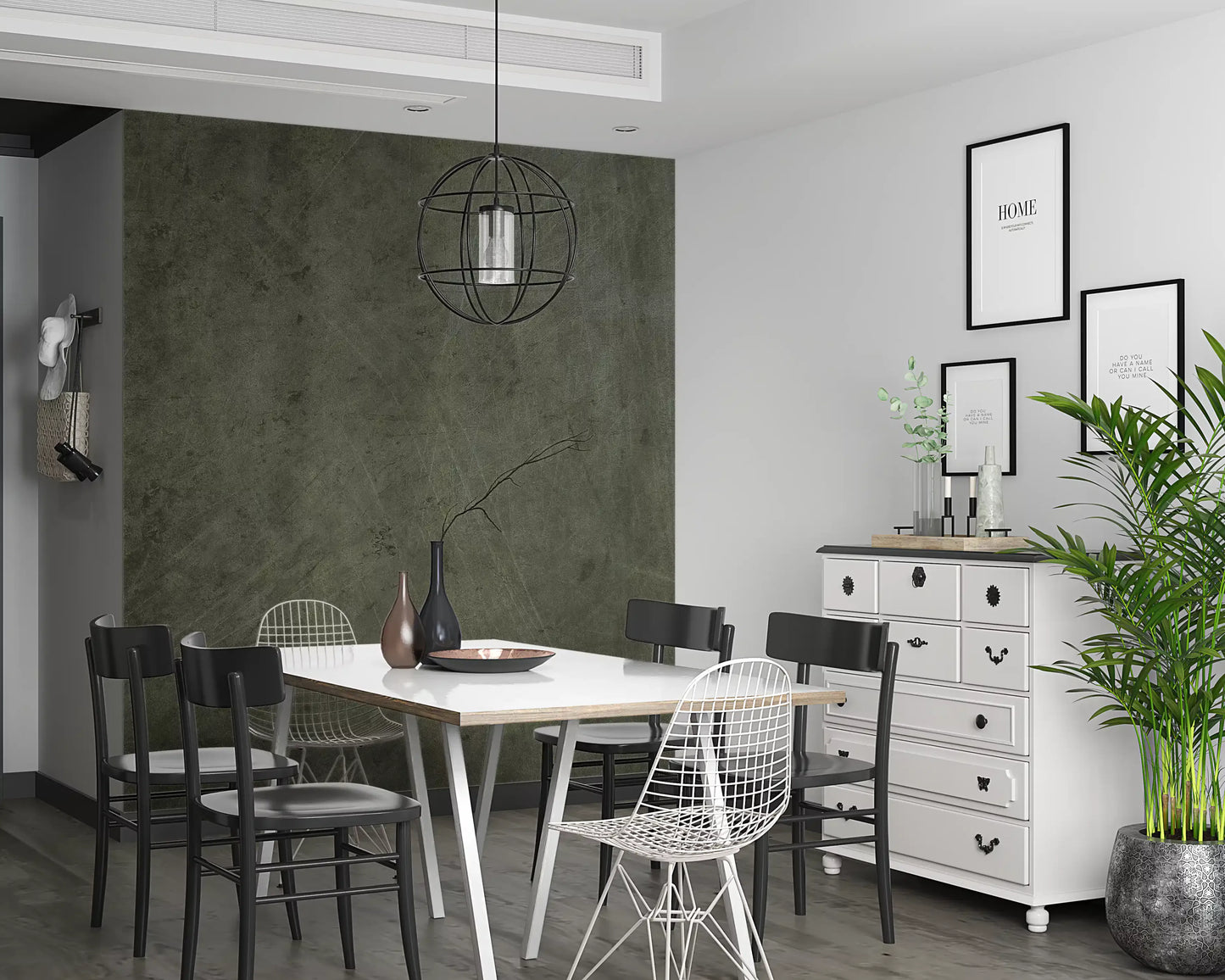 Scratched Suede - Olive Juice Wall Mural