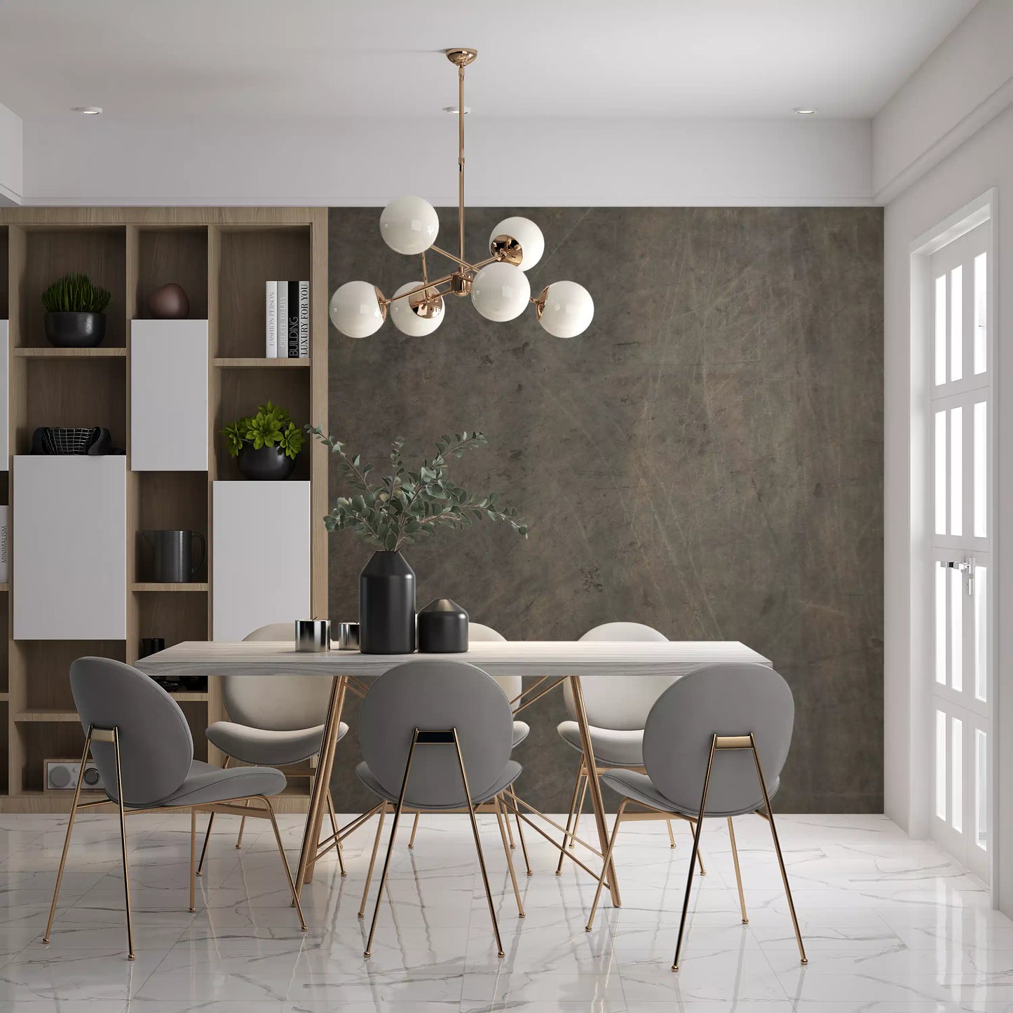 Scratched Suede - Warm Gray Wall Mural