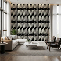 Monochrome Geometric Pre-Columbian - MOCHE Wallpaper⁠