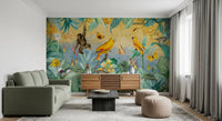 Botanical Jungle Adventure Scene Wall Mural