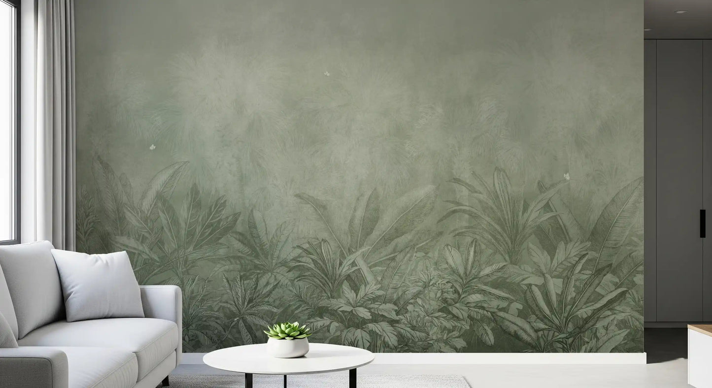 Jungle Mists - Sage Wall Mural