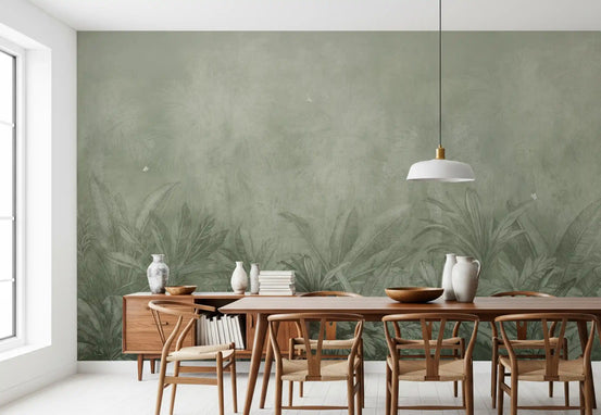 Jungle Mists - Sage Wall Mural