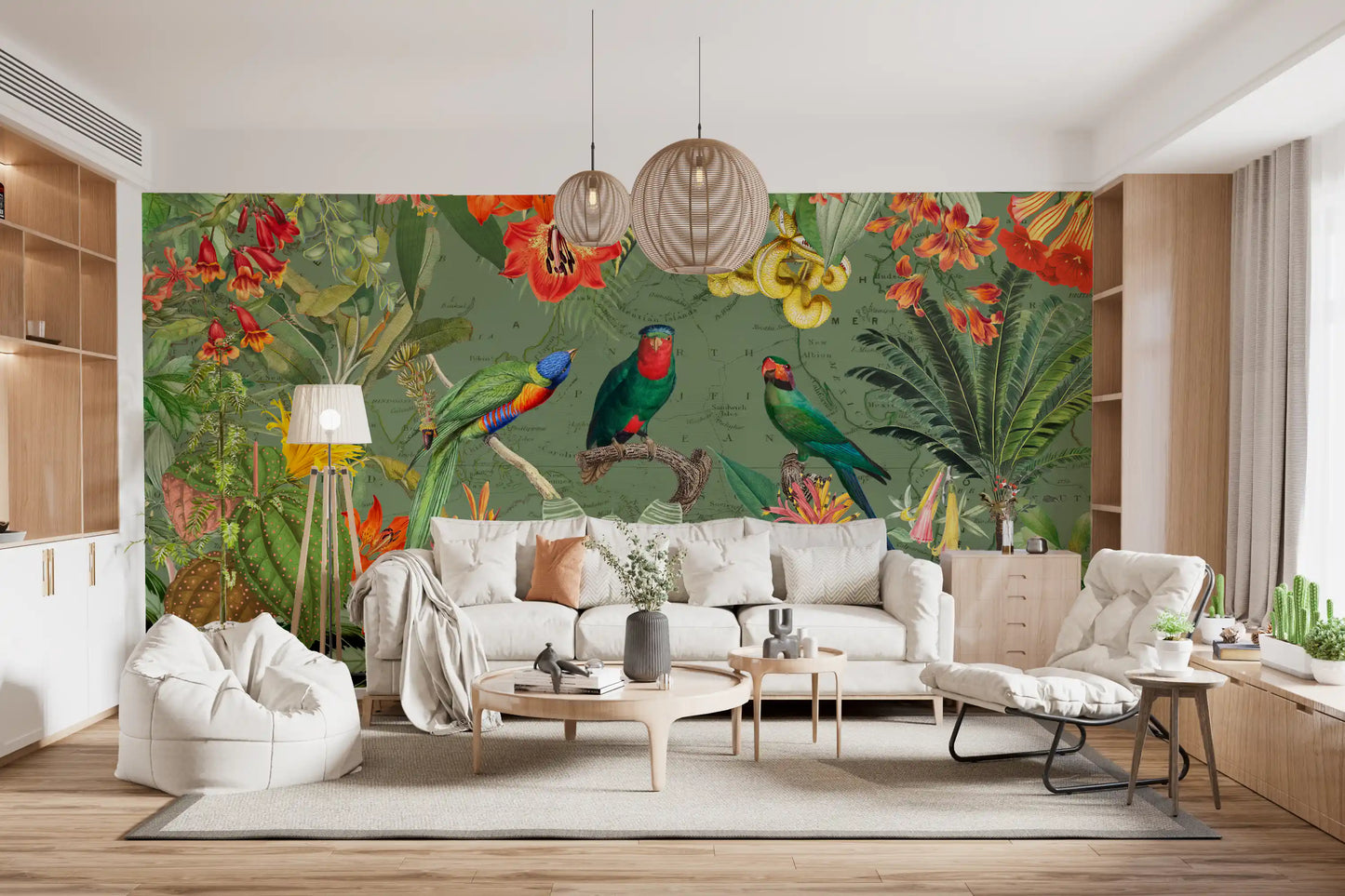 Exotic Botanical Explorer Mural Wall Mural