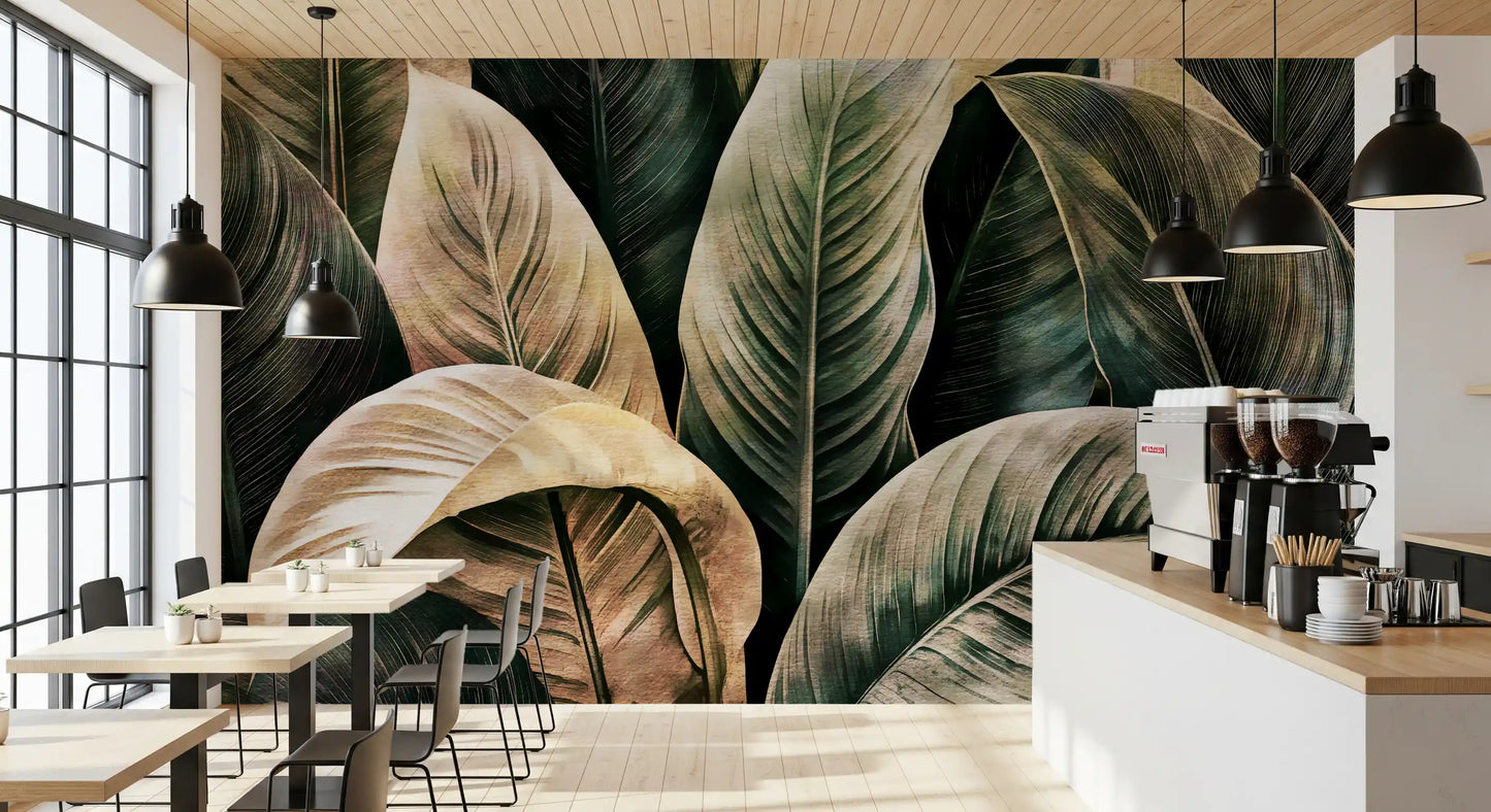Lush Forest Botanical Study Wall Mural