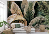 Lush Forest Botanical Study Wall Mural