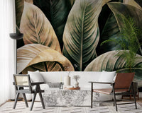 Lush Forest Botanical Study Wall Mural